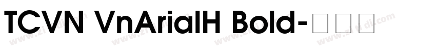 TCVN VnArialH Bold字体转换
